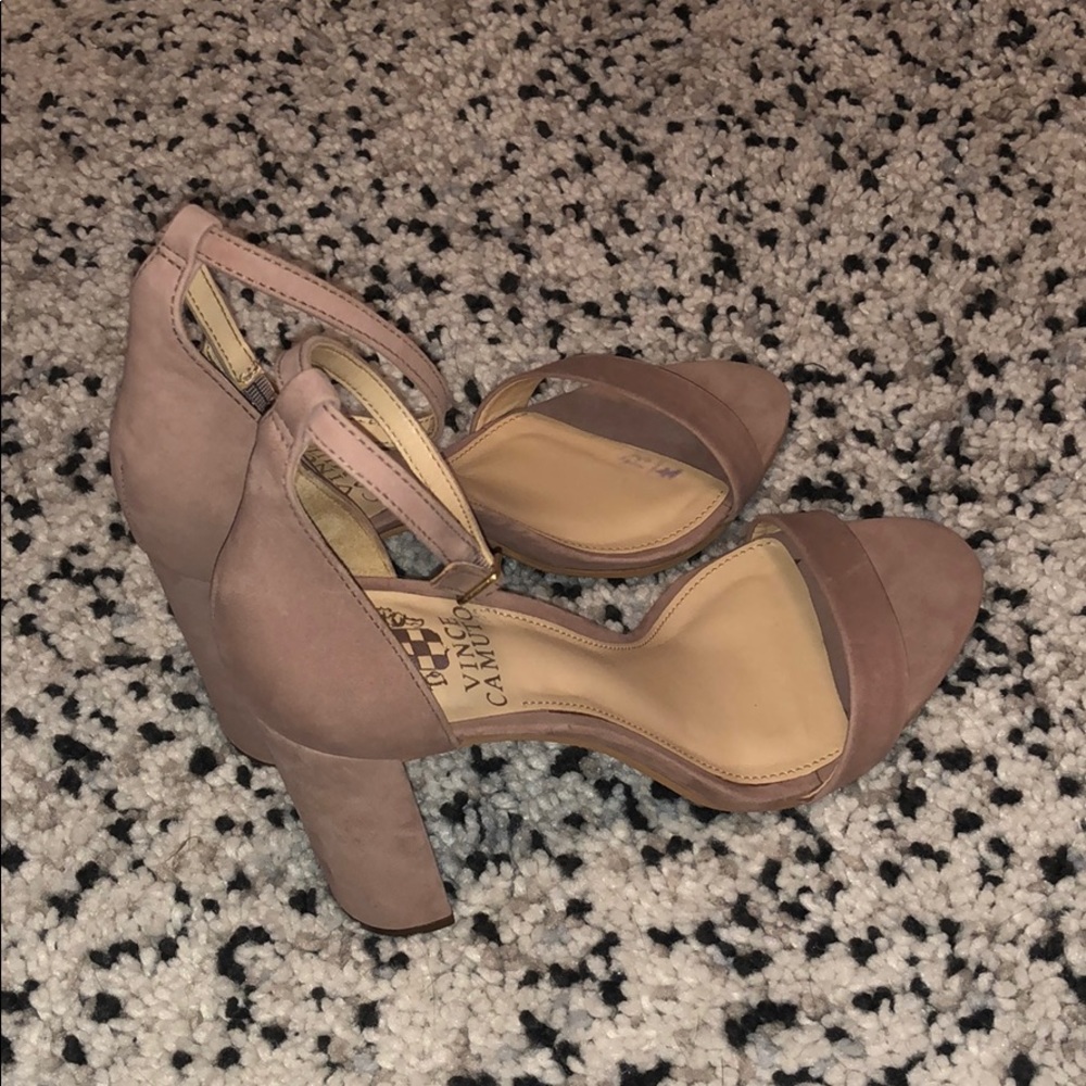 Vince Camuto powder pink heel sandals